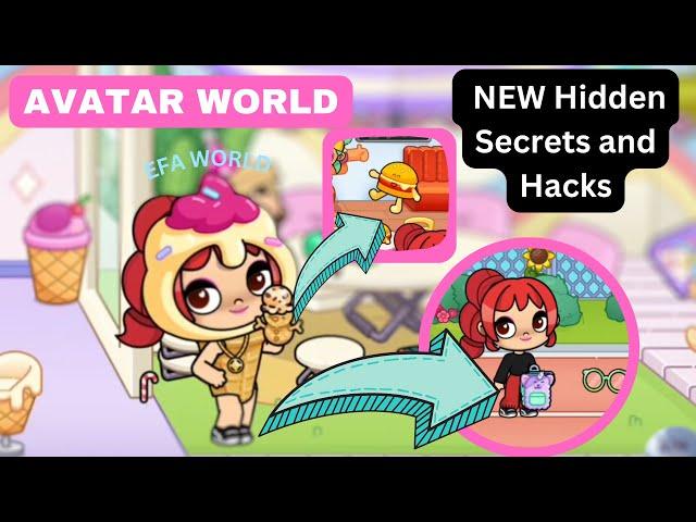 AVATAR WORLD - THIS IS NEW Hidden Secrets and Hacks - EFA WORLD