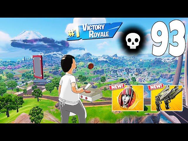 93 Elimination Solo Vs Squads "Zero Build" Gameplay Wins (NEW Fortnite Chapter 6 PC)