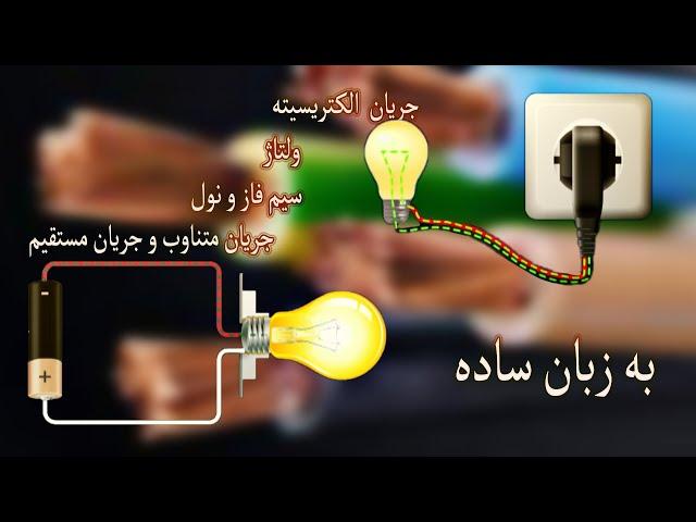 جریان الکتریسیته، ولتاژ، سیم فاز و نول ، جریان مستقیم و متناوب به زبان ساده