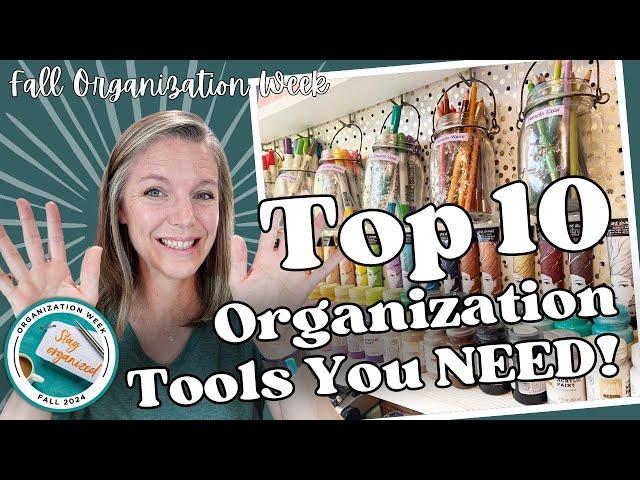 Top 10 Organization Tools You Need || Craft Room Organization || Fall Organization Week