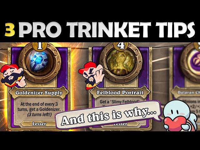 3 PRO Tips to CLIMB in TRINKET META | Hearthstone Battlegrounds Guide