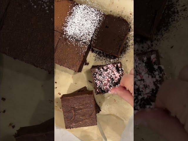 Perfect Pave Brownies for the Holidays Recipe #shorts