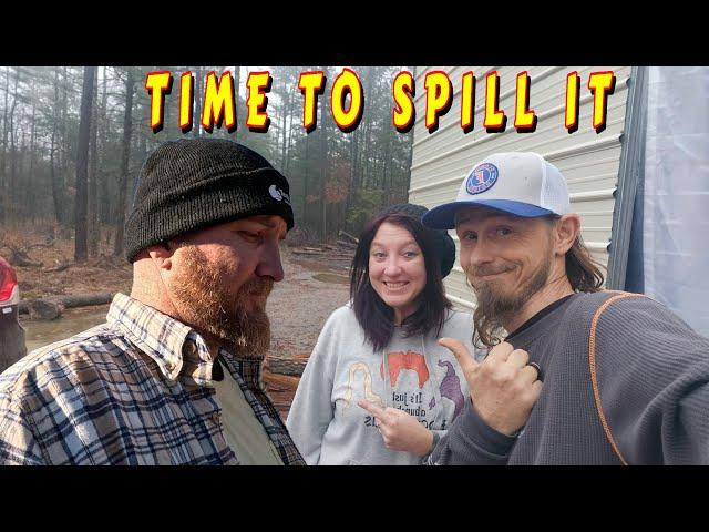 SPILLING SOME BEANS |tiny house, homesteading, off-grid, cabin build, DIY HOW TO sawmill tractor