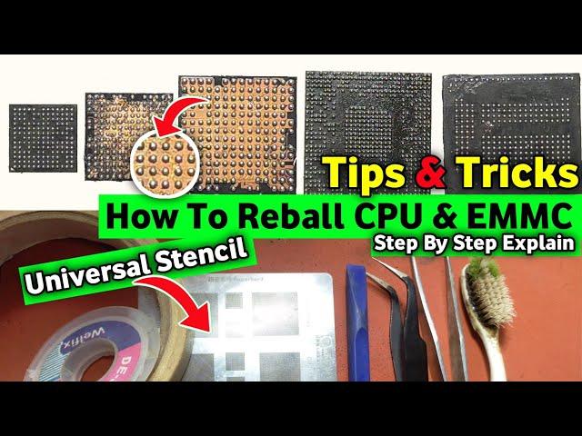 How to Reball any IC with Universal Stencil | Reveal होगा खुफिया जानकारी