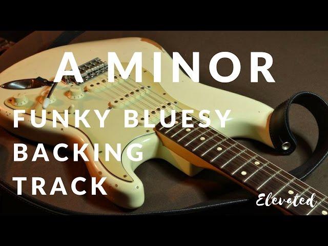 Funky Blues Guitar Backing Track in A Minor