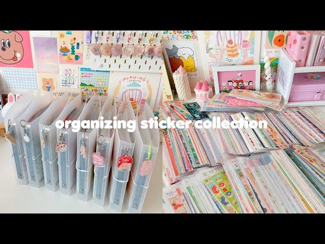 organizing my stationery collection | stickers ep.1 