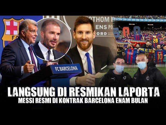 DI RESTUI BECKHAMAkhirnya Laporta Umumkan Kedatangan Messi Ke Barcelona  Ronaldo Kena Sindir 