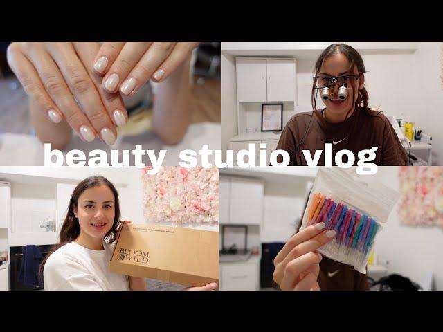  BEAUTY STUDIO VLOG | shein haul, kitty sitting & a client sent me flowers! 