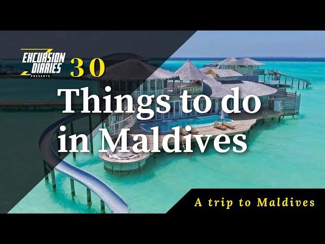 30 Things to do in Maldives in 3 minutes #maldives #honeymoon #holidaypackage #vacation #travel