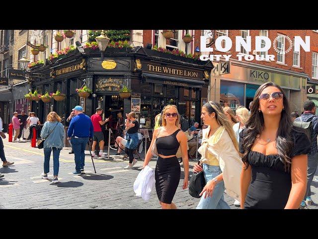 LONDON CITY TOUR | Busy Saturday in Central London | Central London Street Walk 4K