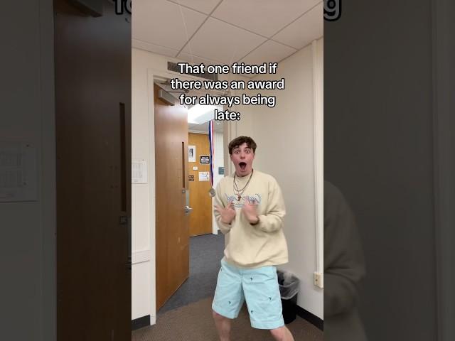 Bro was late to the ceremony 