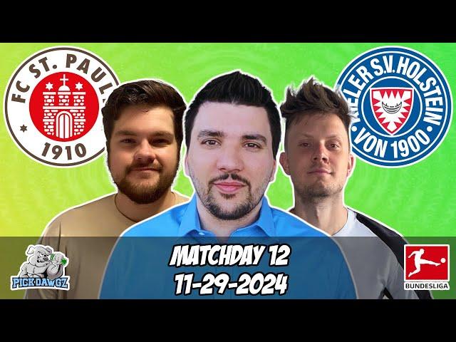 St. Pauli vs. Kiel Bundesliga Free Picks 11/29/2024 PickDawgz Corner Kick | Football Picks