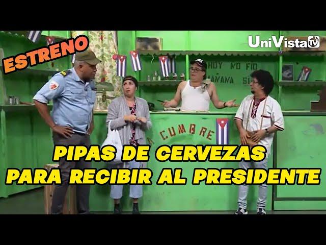 La Bodega Made in Cuba "ESTRENO" Pipas de cerveza para recibir al presidente