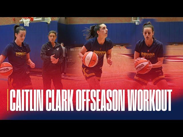 How Caitlin Clark Trains in the Offseason. Exclusive look into first practice with Stephanie White.