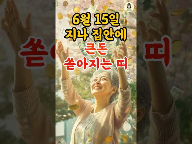 6월, 통장에 큰돈 들어오는 띠 #풍수 #2025년운세 #6월운세 #띠운세 #띠별운세 #재물운 #횡재수 #로또 #사주