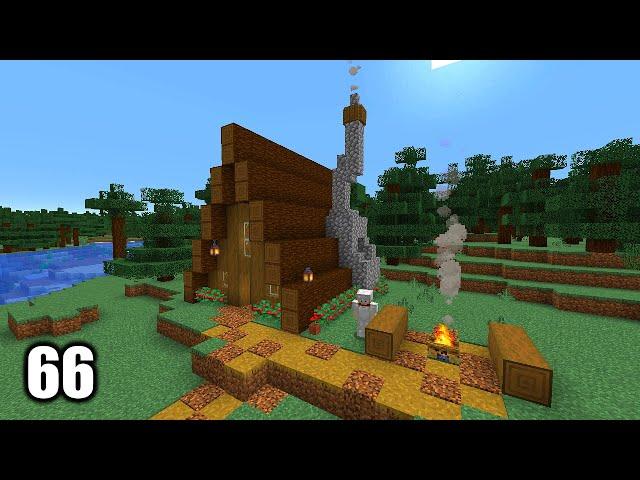 I Built a Starter Log Cabin in the Taiga Biome | Minecraft 1.21 Chill Let's Play