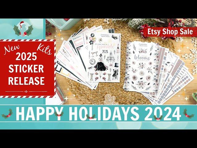 NEW 2025 Sticker Collection Series Release | Merry Holiday Sale | ohelloRobin Etsy Shop