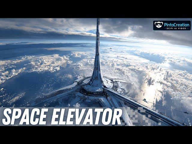 4-Min RIDE to ORBIT: AI's Stunning Space Elevator (Feat. Hailuo Minimax V2!)
