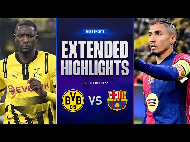 Borussia Dortmund vs. Barcelona: Extended Highlights | UCL League Phase MD 6 | CBS Sports Golazo