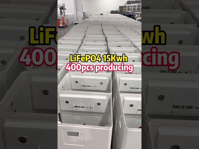 LiFePO4 15Kwh battery 400pcs for our new agent.#factory#batterypack#lifepo4battery#energystorage