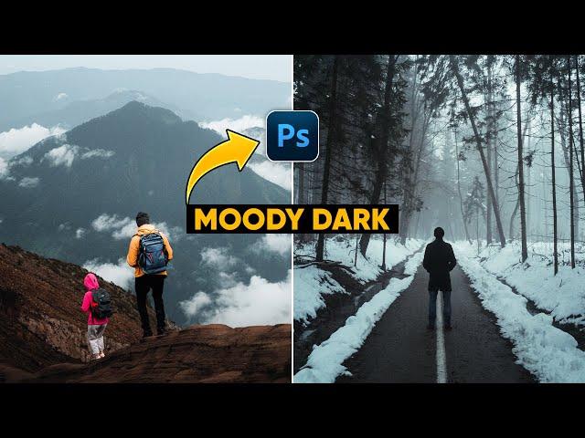 Black Moody Color Grading in Photoshop    |