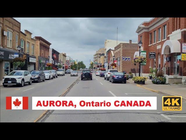 Aurora Ontario Canada Drive 4K