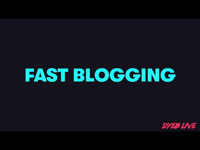 Morning Stream: Watch me write a blog post in an HOUR (and create a new freebie)
