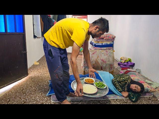 Babak's single father takes care of his children during the days when Narges is sick