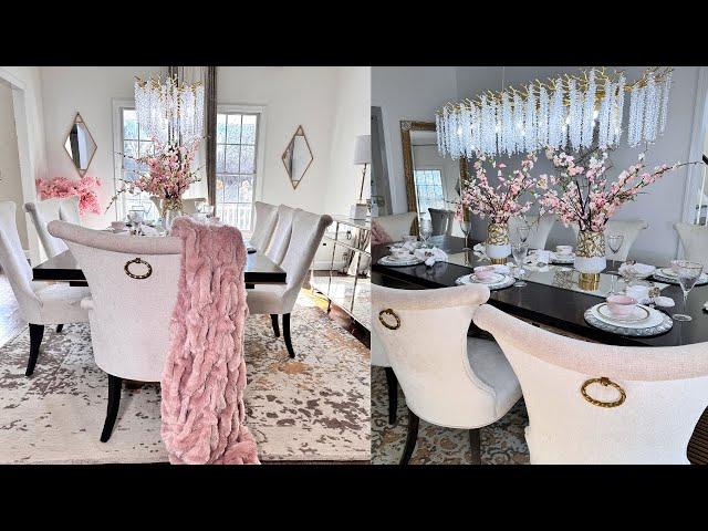 DINING ROOM REFRESH FOR SPRING 2024 !! /  How to Decorate  A Dining Room