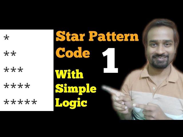 1 Star Pattern || Staircase Pattern || Code || Engineer Vineet Jajodia