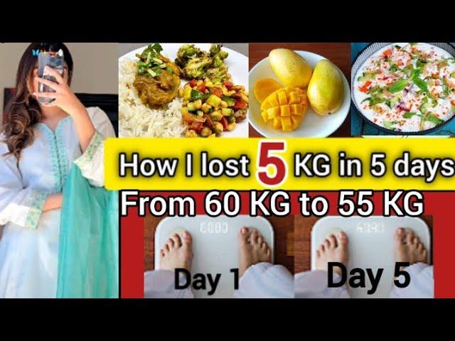 How I lost 5 kg in 5 days| Diet Vlog | My Weight Loss Journey |75 kg to 55kg |Weight Loss Challenge