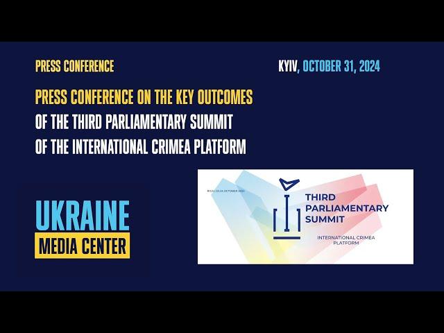 Main results of the Third Parliamentary Summit of the International Crimean Platform