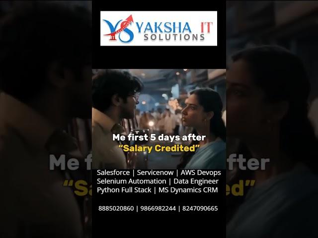 We are providing training on Salesforce CRM, Servicenow, AWS Devops, Selenium & MS Dynamics CRM