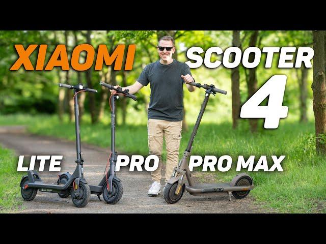 Xiaomi E-Scooter 4 Lite (2nd Gen), 4 Pro (2nd Gen) & 4 Pro Max: Test & Vergleich