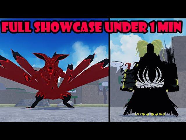 [Codes] Getsuga Black Bloodline FULL SHOWCASE  IN 1 MINUTE | Shindo Life Getsuga Black Showcase