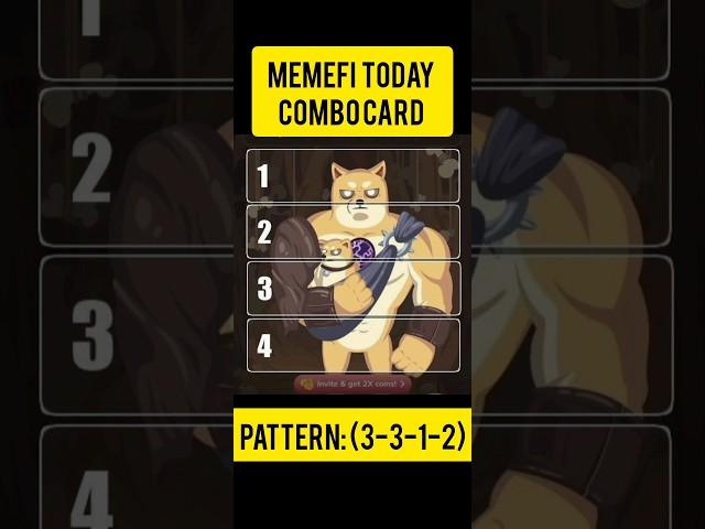 Memefi Secret Reward Combo Today / 14/08/2024| Memefi 2,000,000 Coins Code