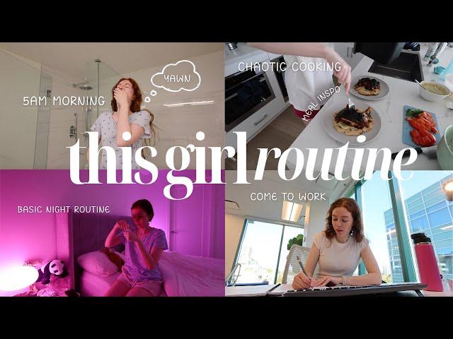 this girl routine | 5am morning, regular office job, cooking, night routine