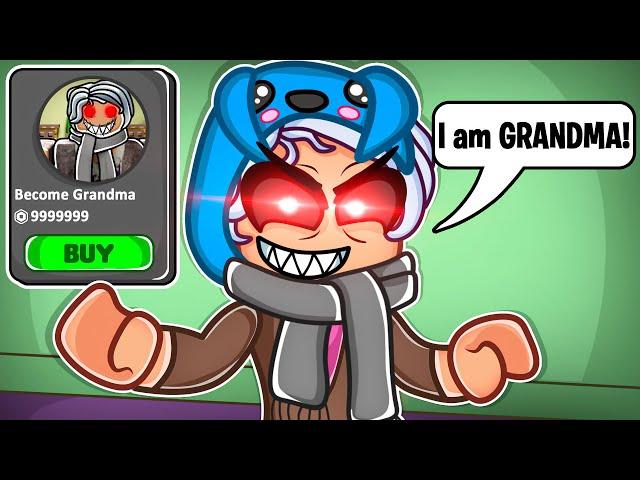 Becoming MY WEIRD STRICT GRANDMA In ROBLOX!