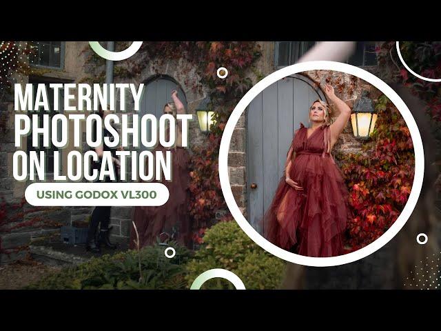 Maternity Photoshoot on Location - GODOX VL300 Continuous Lighting