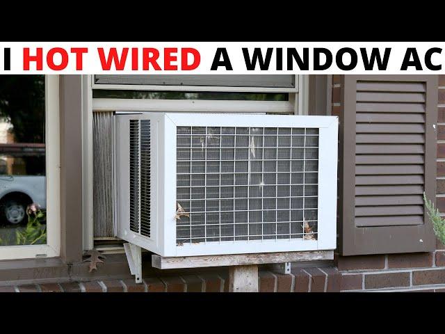 HVAC: Window AC Not Cooling (Window Air Conditioner Not Blowing Cold Air) Hot Wiring A Window AC!
