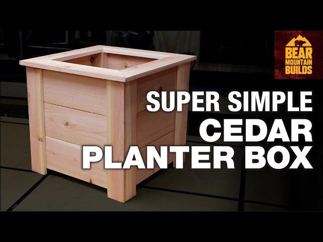 Simple Cedar Raised Planter Box | FREE PLANS