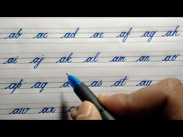 How to write joint Letters || How to write join handwriting in English || Cursive Writing ||