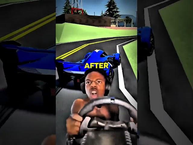 Speed Crashes Crazy Car in Roblox!  #shorts #ishowspeed #shortsfeed