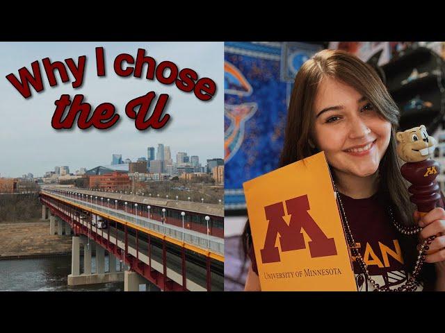 WHY I CHOSE THE UNIVERSITY OF MINNESOTA! (and why I stayed!)