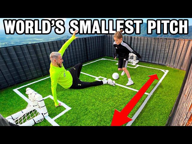 WE BUILT THE WORLDS SMALLEST FOOTBALL PITCH 