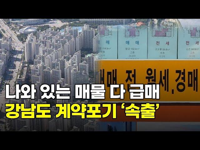 나와있는 매물 다 급매"..쏟아지는 경매 아파트, 강남도 계약포기 '속출'...계엄 충격에 환율 폭등까지...부동산 거품이 꺼질 수 밖에 없는 이유.