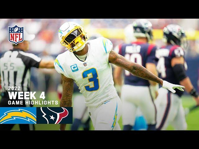 Los Angeles Chargers vs. Houston Texans | 2022 Week 4 Highlights