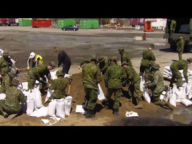 Army assisting with Bracebridge flooding