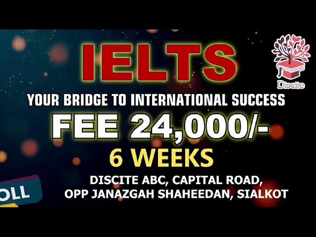 IELTS at Discite abc    #ielts #pte#test# British council #aeo#best IELTS center in Sialkot