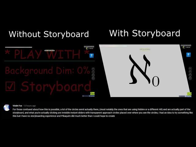 [osu!] Aleph-0 comparison with and without storyboard